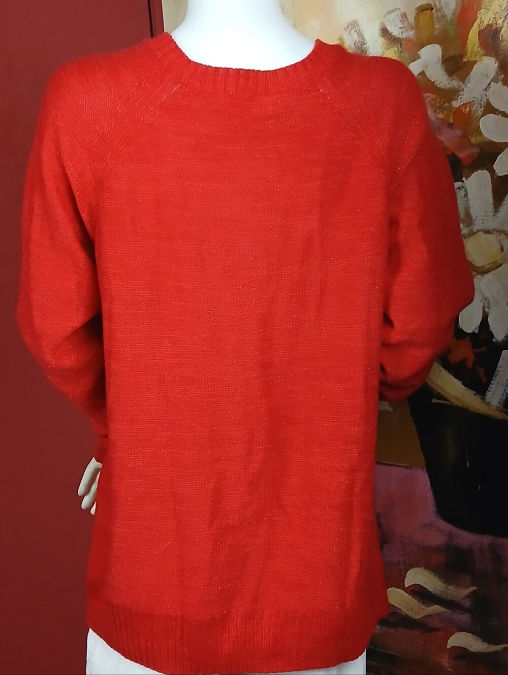 Faded Glory Red Knit Sweater - Women - Picture 5 of 6
